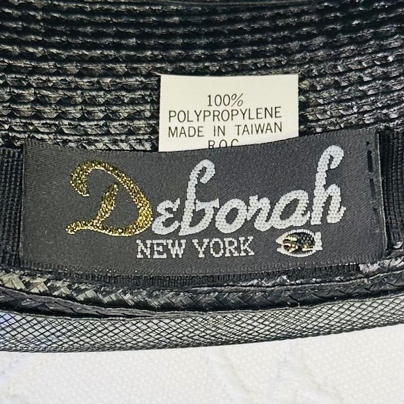 Vintage 50s Deborah New York Womens Black Mesh Pillbox Hat Sequin Church Derby - Picture 5 of 9